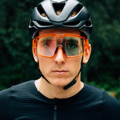 Lunettes SHIELD - Orange translucide