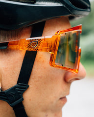 Lunettes SHIELD - Orange translucide