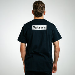 T-SHIRT CON LOGO A RIQUADRO NERA