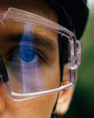 Occhiali SHIELD - Grigio ghiaccio traslucido