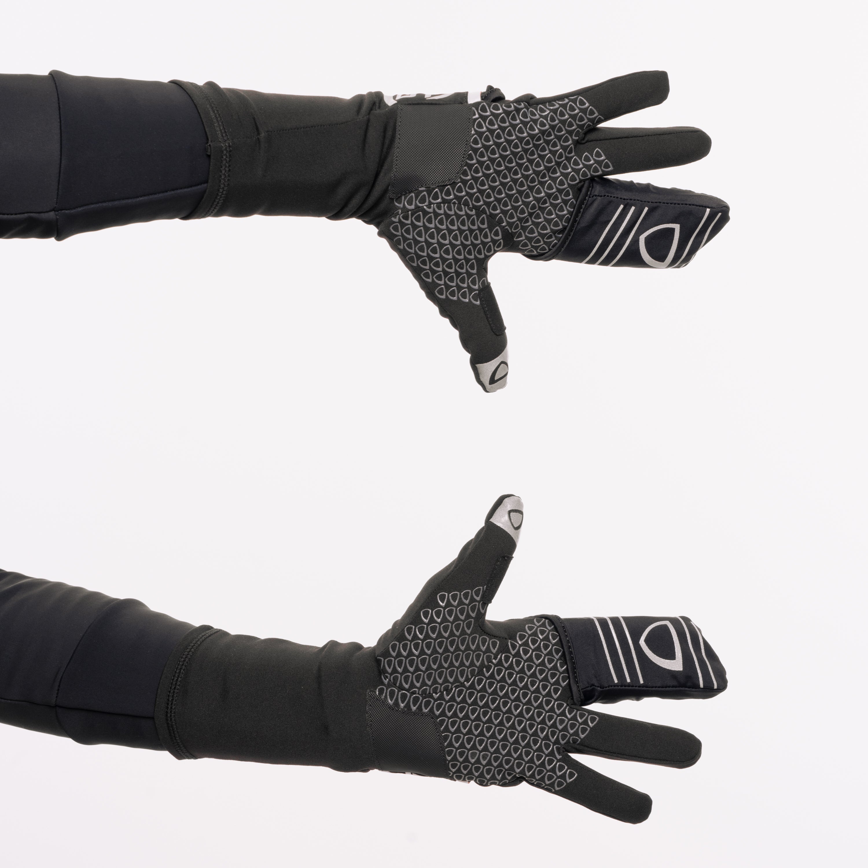 GLOVZ2 Race Gloves with fold-out wind blocking shell