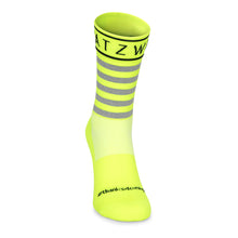 SPATZWEAR FLUO YELLOW REFLECTIVE 'SOKZ' Long-Cut Socks.