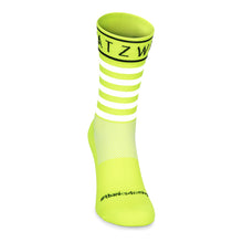 SPATZWEAR FLUO YELLOW REFLECTIVE 'SOKZ' Long-Cut Socks.