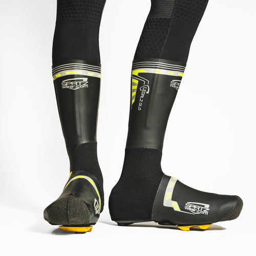 SPATZ 'Legalz GLO' UCI Legal Race Overshoes with High Viz Reflective Detailing #LGLZGLO